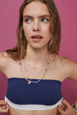 Top Bandeau Algodao Escuro