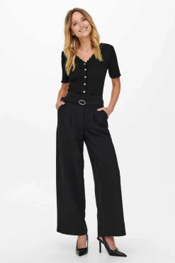 Top Canelado Manga Curta