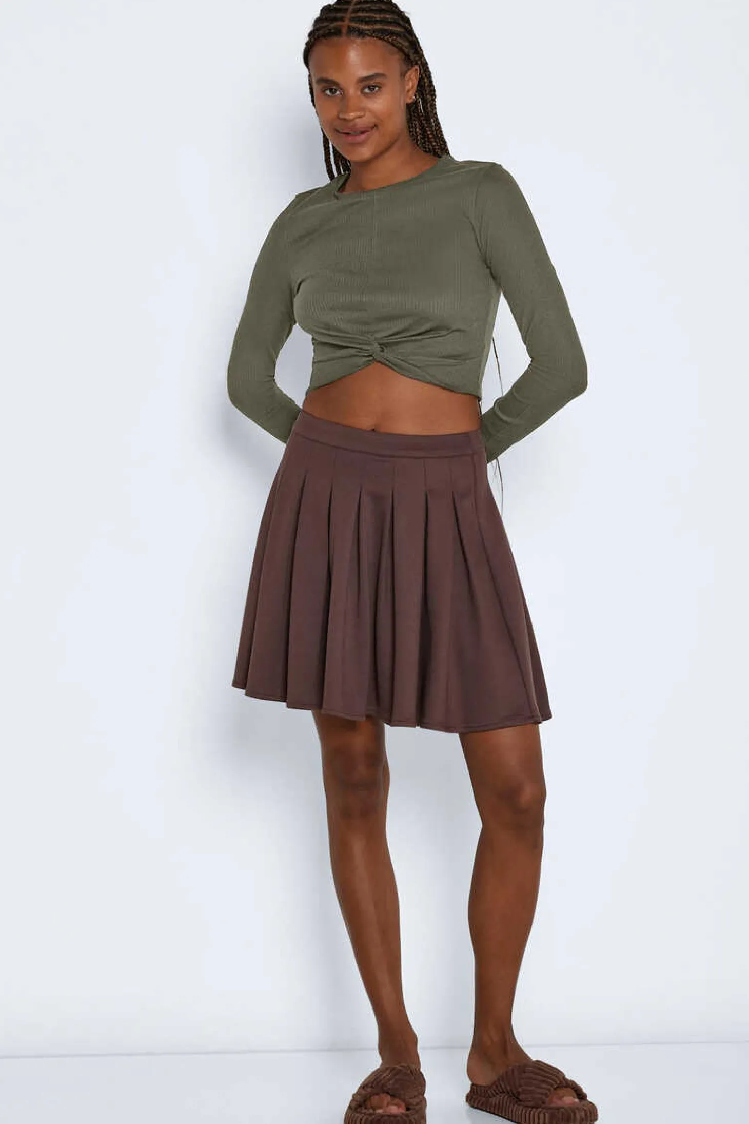 Top Cropped De Manga Comprida