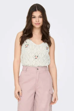 Top De Crochet Flores