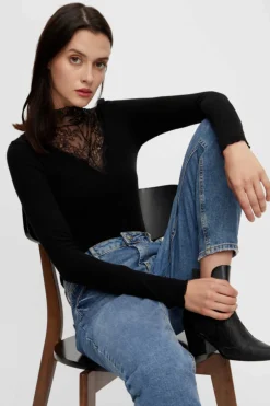 Top De Manga Comprida E Viscose