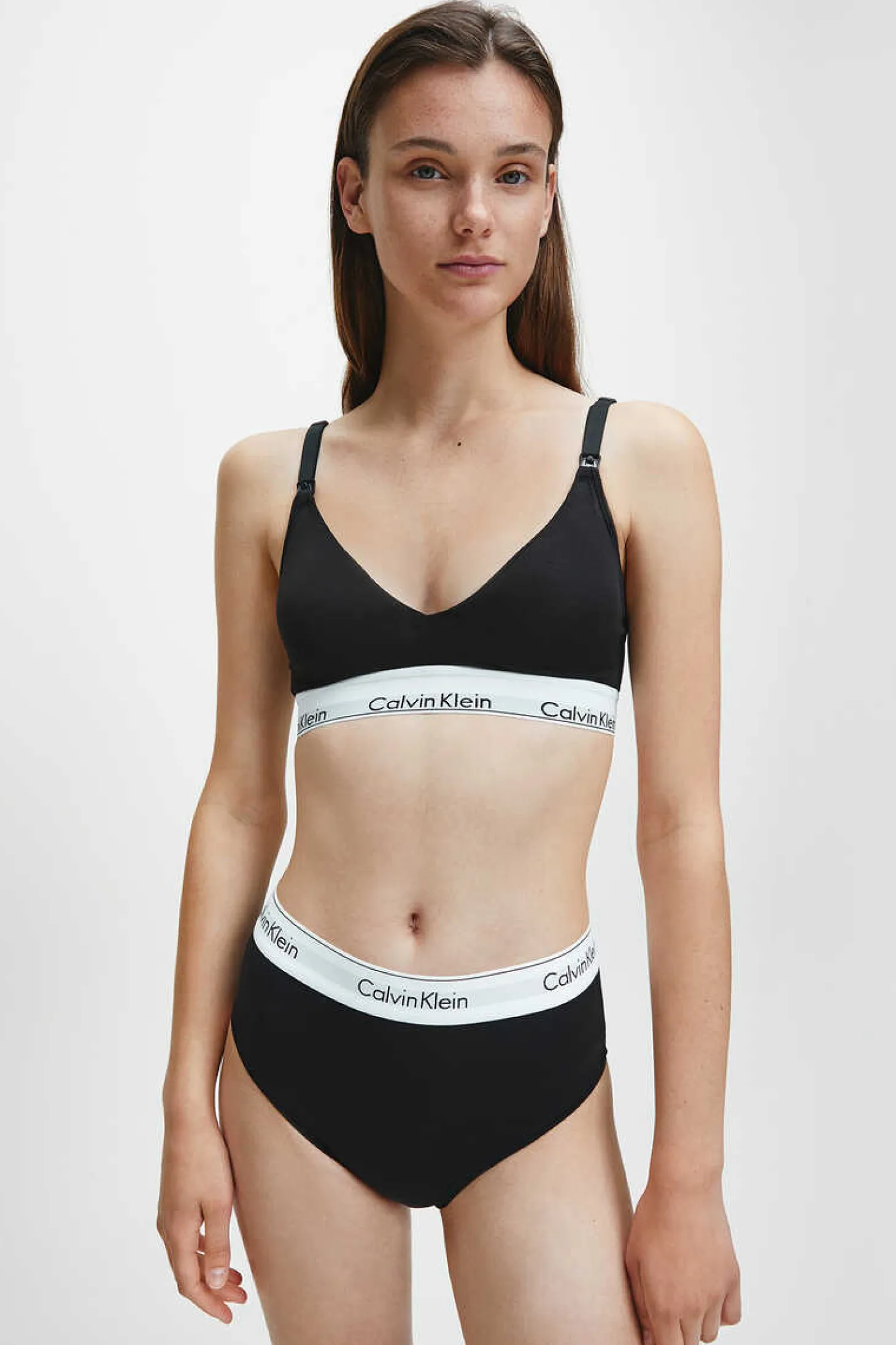 Top De Maternidade Algodao Com Cos Da Calvin Klein