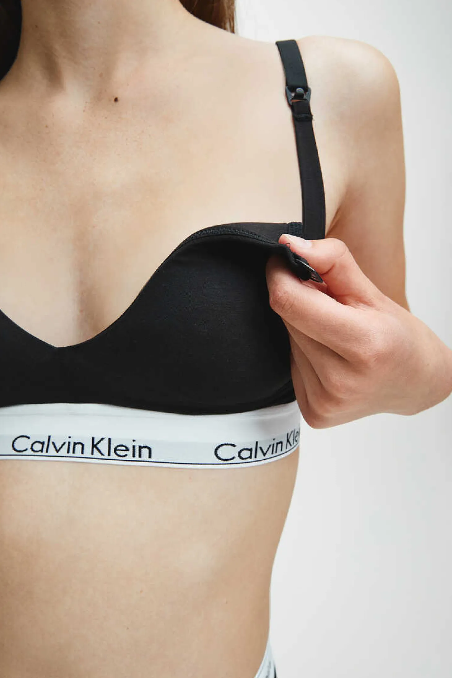 Top De Maternidade Algodao Com Cos Da Calvin Klein