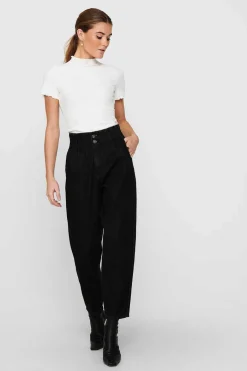 Top Malha Canelada Manga Curta