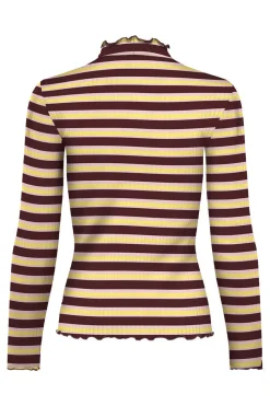 Top Manga Comprida Canelado