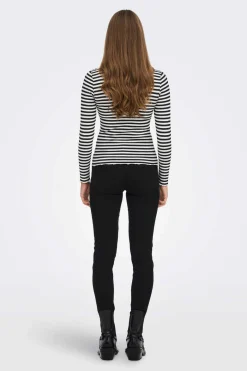 Top Manga Comprida Canelado