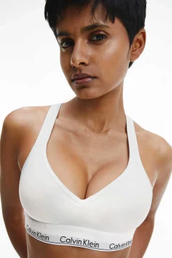 Top Pre-Formado De Algodao Com Cos Da Calvin Klein