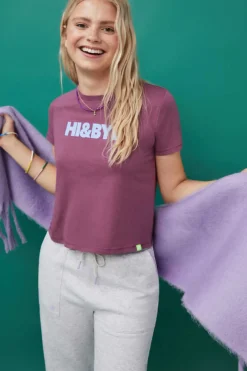 T-Shirt 100% Algodao Bordo Logo