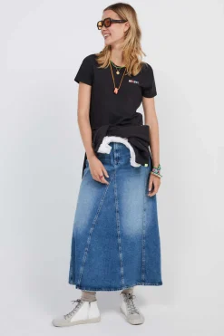 T-Shirt 100% Algodao Preto Mini Logo