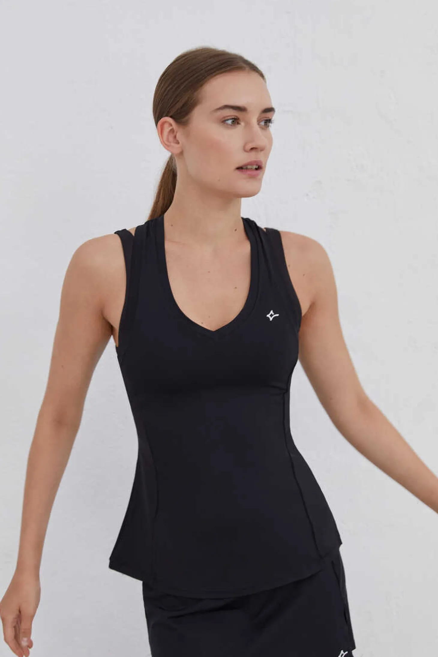 T-Shirt Alcas Olimpica Transpiravel Preta