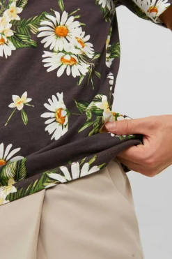 T-Shirt Com Estampas Florais