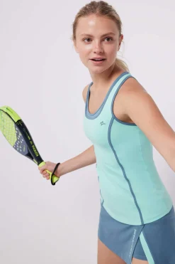 T-Shirt De Alcas De Microfibra Turquesa