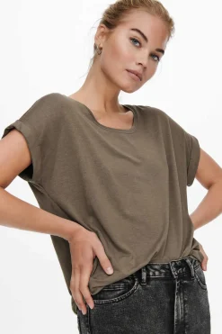 T-Shirt De Gola Redonda