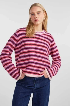 T-Shirt De Malha De Gola Fechada