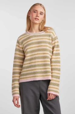 T-Shirt De Malha De Gola Fechada