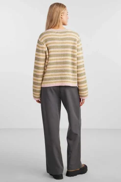 T-Shirt De Malha De Gola Fechada