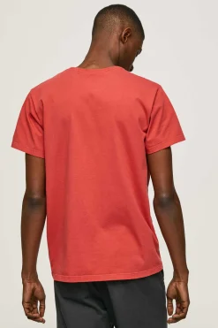 T-Shirt De Manga Curta Efeito Lavado.