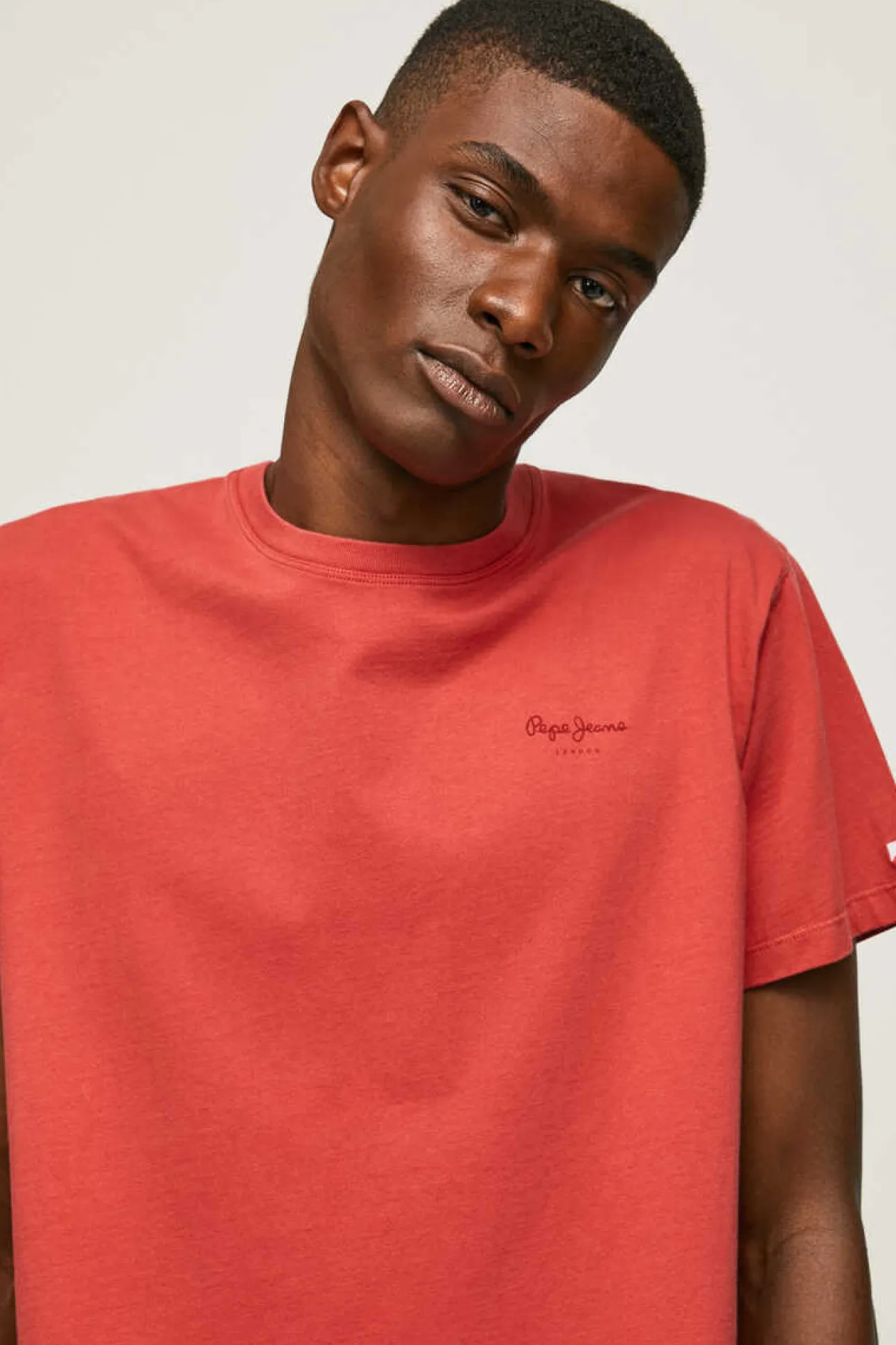 T-Shirt De Manga Curta Efeito Lavado.