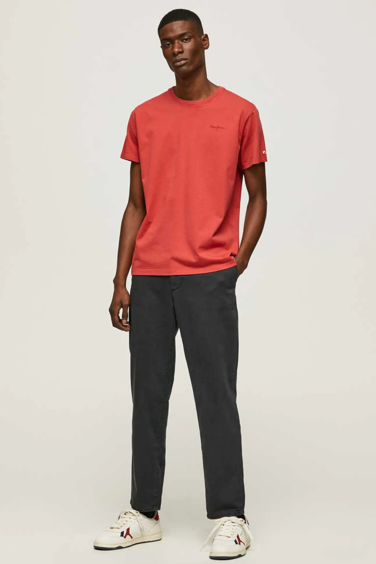 T-Shirt De Manga Curta Efeito Lavado.