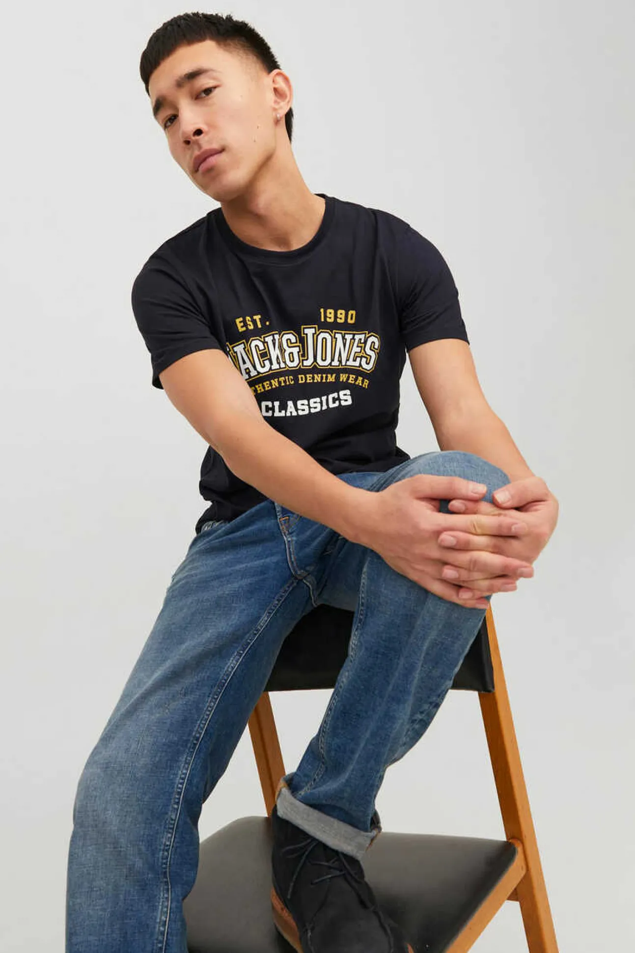 T-Shirt De Manga Curta Estampado Logo