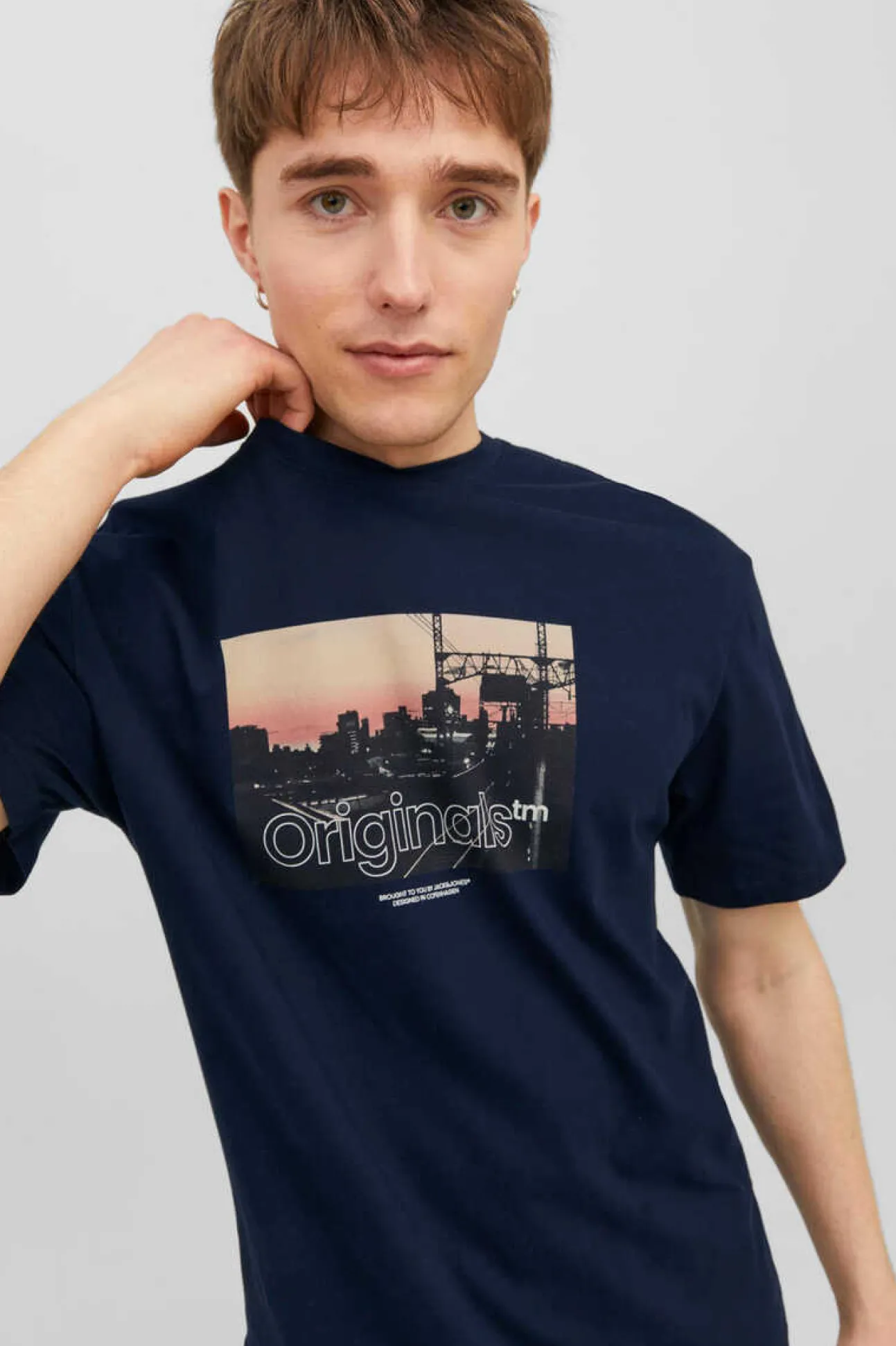 T-Shirt De Manga Curta Print Foto