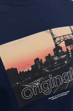 T-Shirt De Manga Curta Print Foto