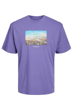 T-Shirt De Manga Curta Print Foto