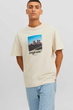 T-Shirt De Manga Curta Print Foto