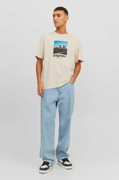 T-Shirt De Manga Curta Print Foto