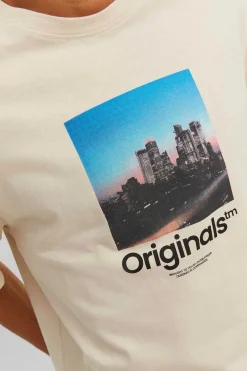 T-Shirt De Manga Curta Print Foto