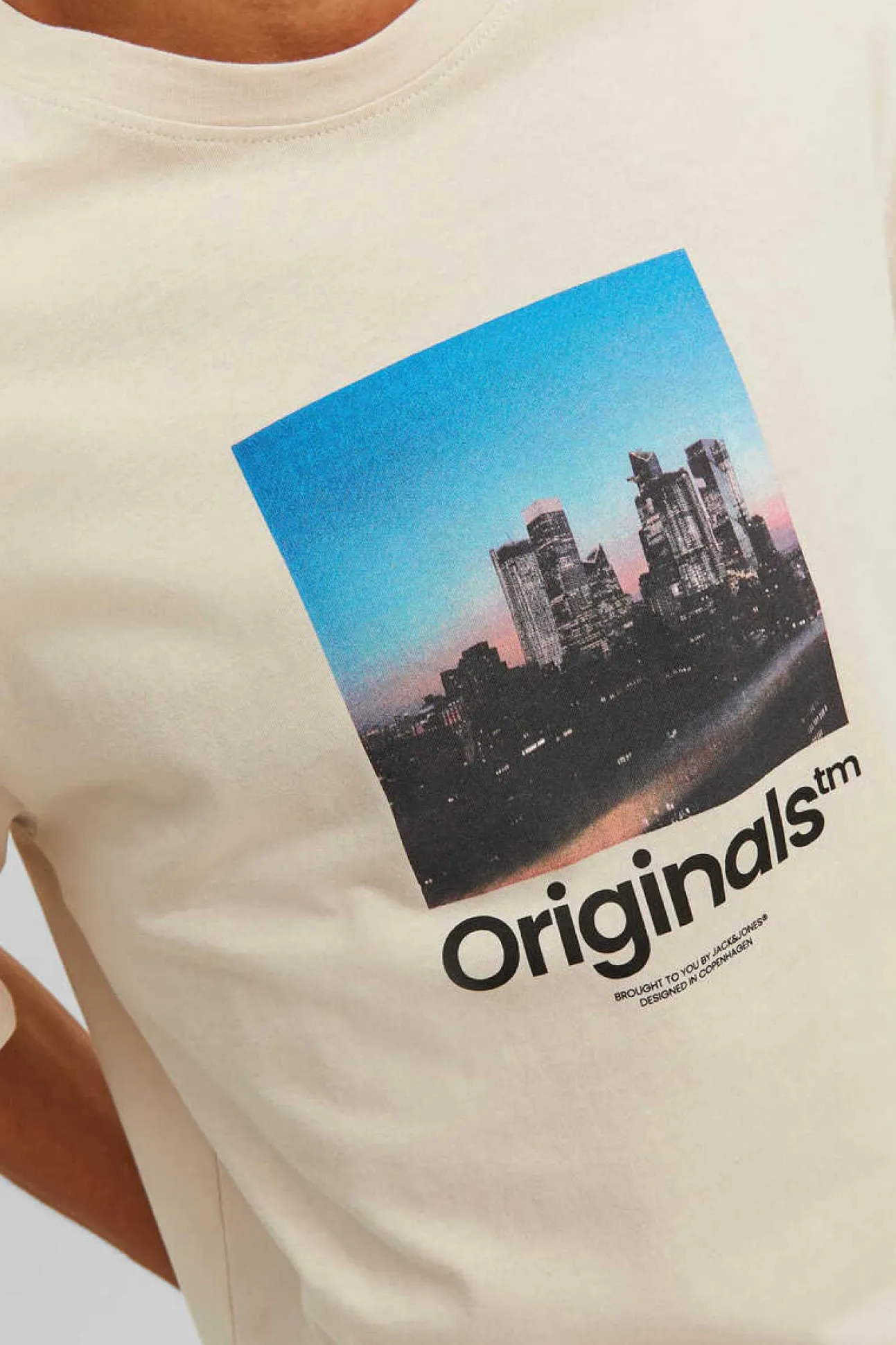 T-Shirt De Manga Curta Print Foto