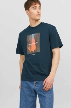 T-Shirt De Manga Curta Print Foto