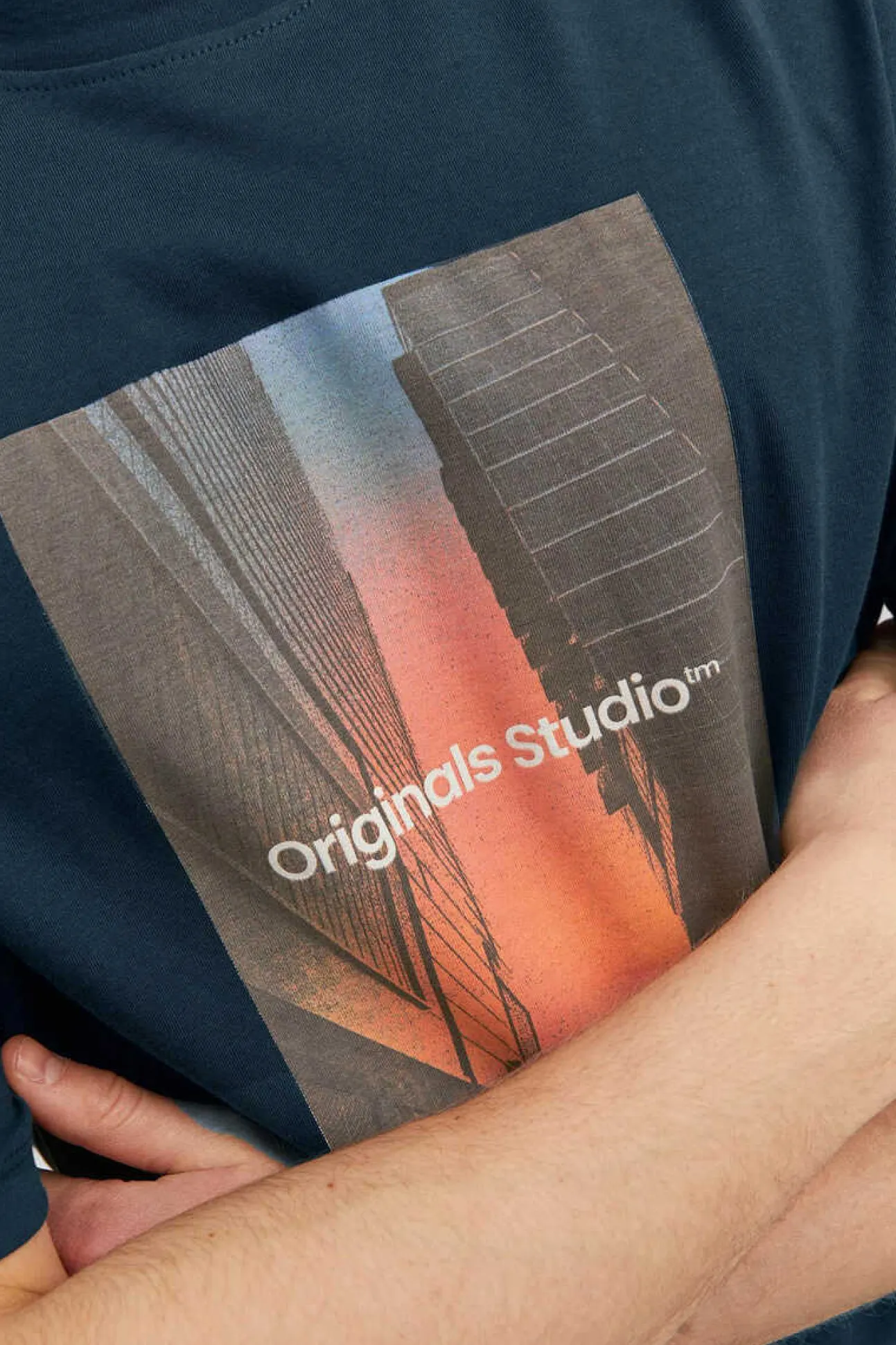 T-Shirt De Manga Curta Print Foto