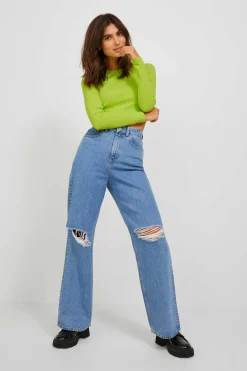 T-Shirt Manga Comprida Tecido Rib