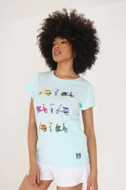 T-Shirt Manga Curta Estampada