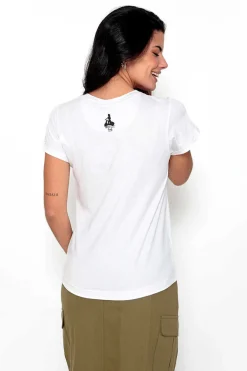 T-Shirt Manga Curta Estampada