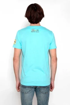 T-Shirt Manga Curta Estampada