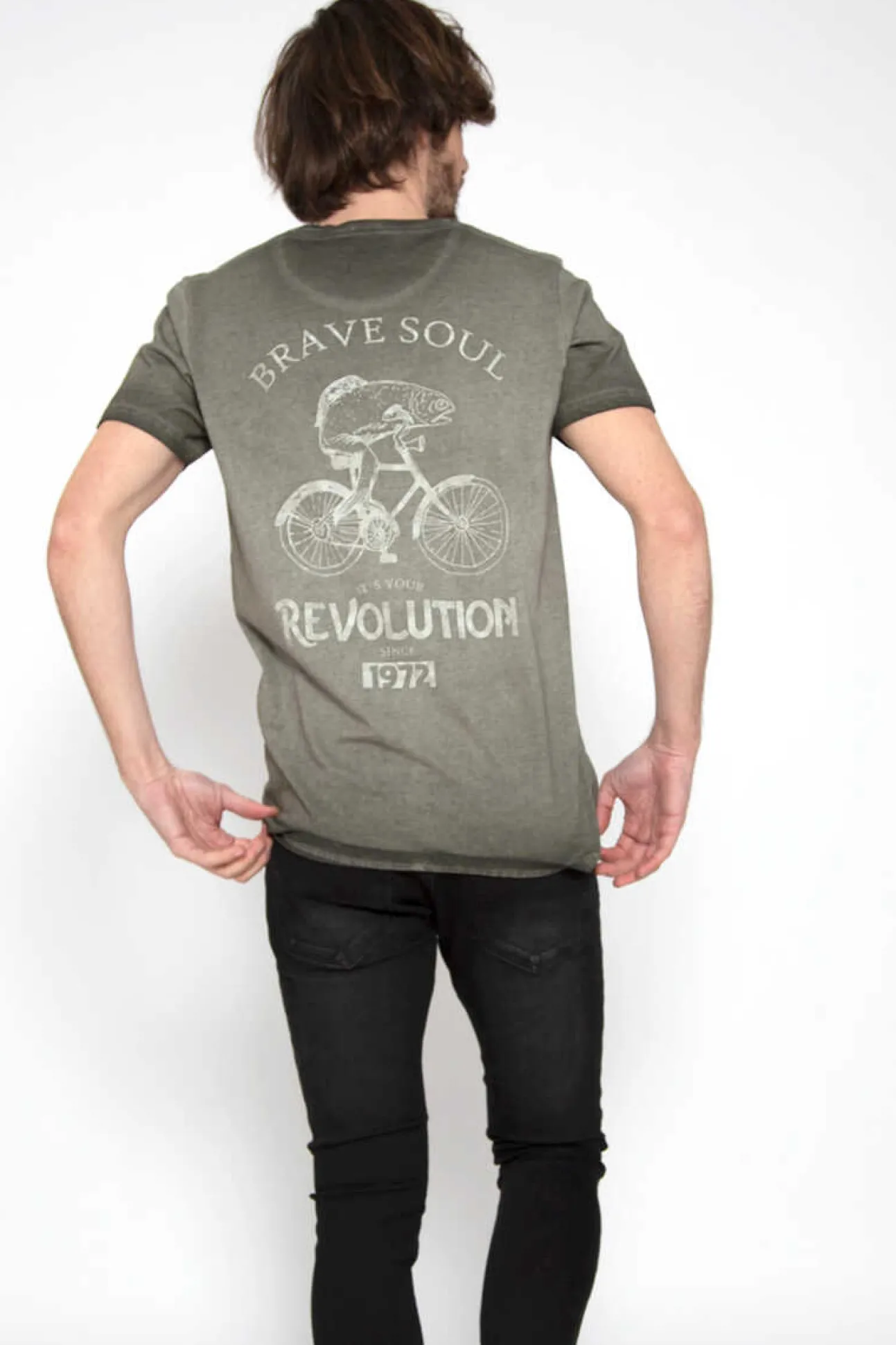 T-Shirt Manga Curta Estampada