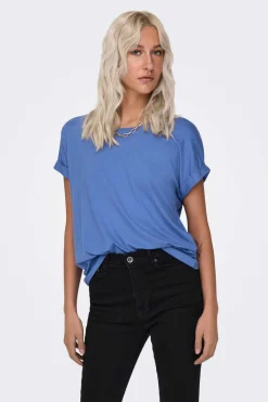 T-Shirt Manga Curta Gola Redonda