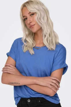 T-Shirt Manga Curta Gola Redonda