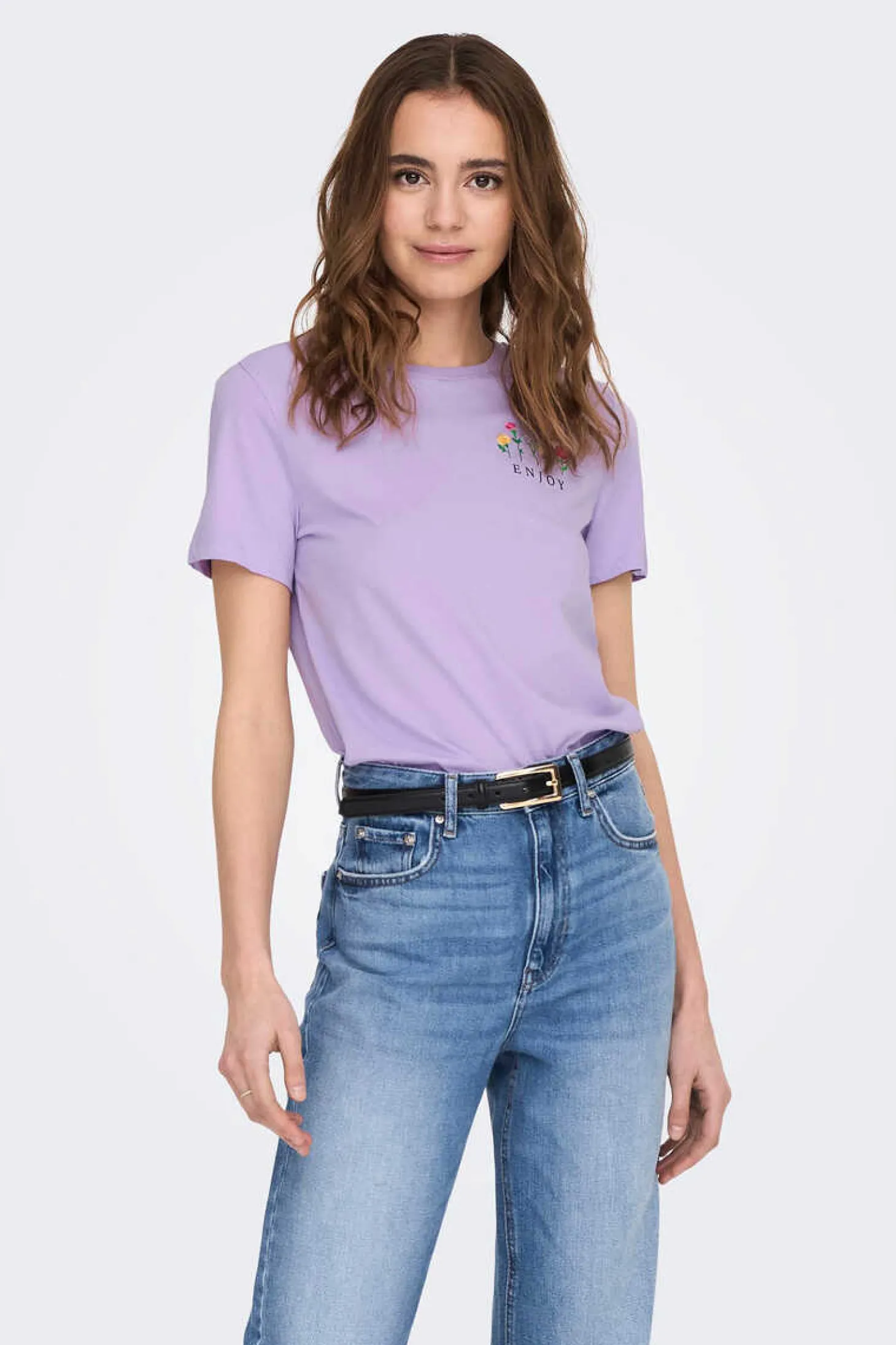 T-Shirt Manga Curto Desenho Love