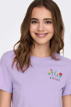 T-Shirt Manga Curto Desenho Love