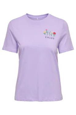 T-Shirt Manga Curto Desenho Love