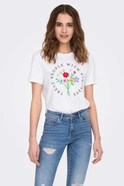 T-Shirt Manga Curto Desenho Love