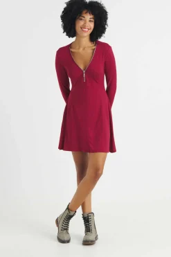 Vestida Fecho-Eclair Central