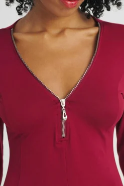 Vestida Fecho-Eclair Central