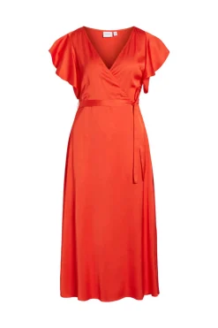 Vestido Acetinado Envolvente