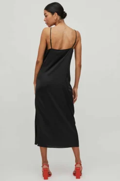 Vestido Comprido De Alcas Acetinado