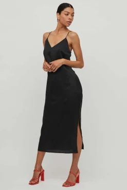 Vestido Comprido De Alcas Acetinado