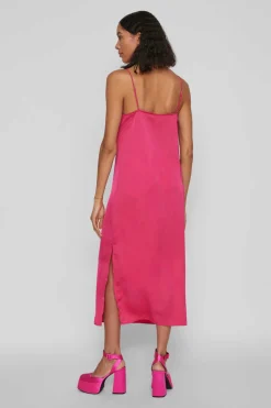 Vestido Comprido De Alcas Acetinado